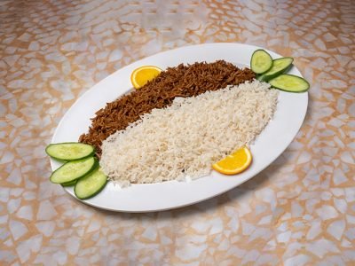 رز مشكل — صيادية وأبيض في طبق واحد